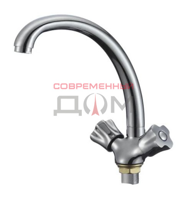 Кух.смеситель РМС SL116-273F с кран-буксой, хром